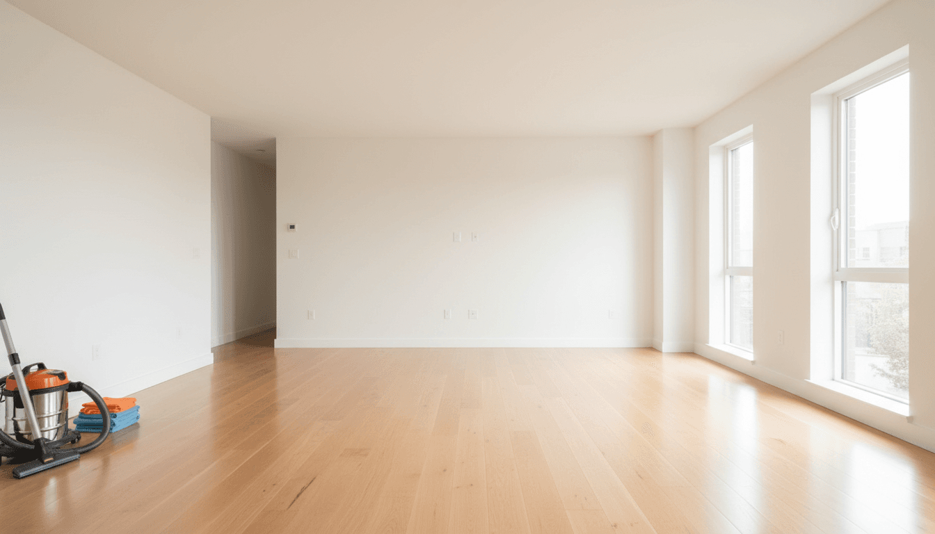 Empty bedroom with clean hardwood floors ready for new occupants.